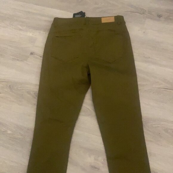 🏴 Vero Moda High waisted green skinny pants / jean  size small - Picture 12 of 14